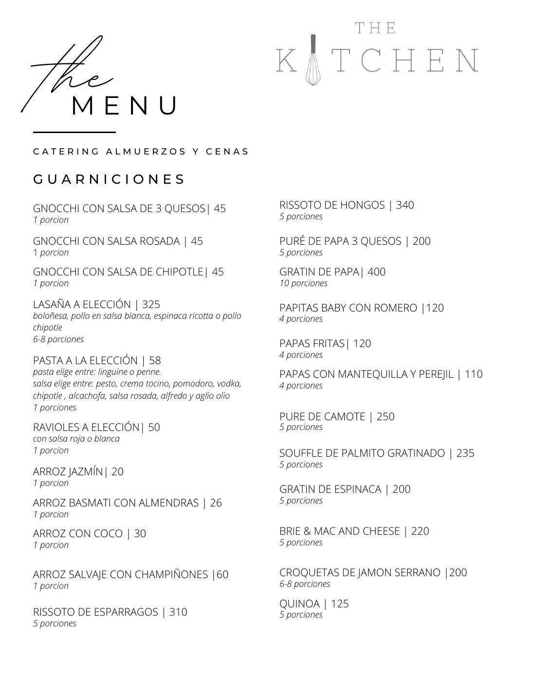 Catering comida formal, página 4