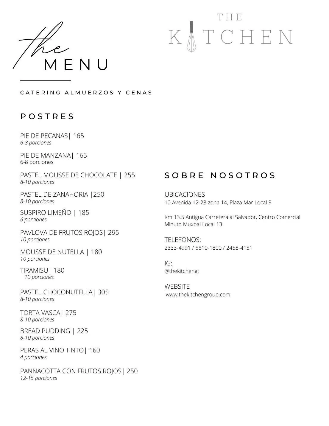 Catering comida formal, página 6