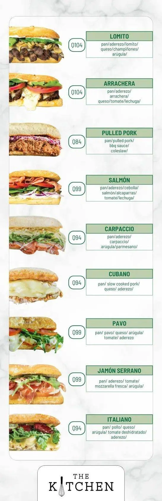 Menú Olivate, página 2