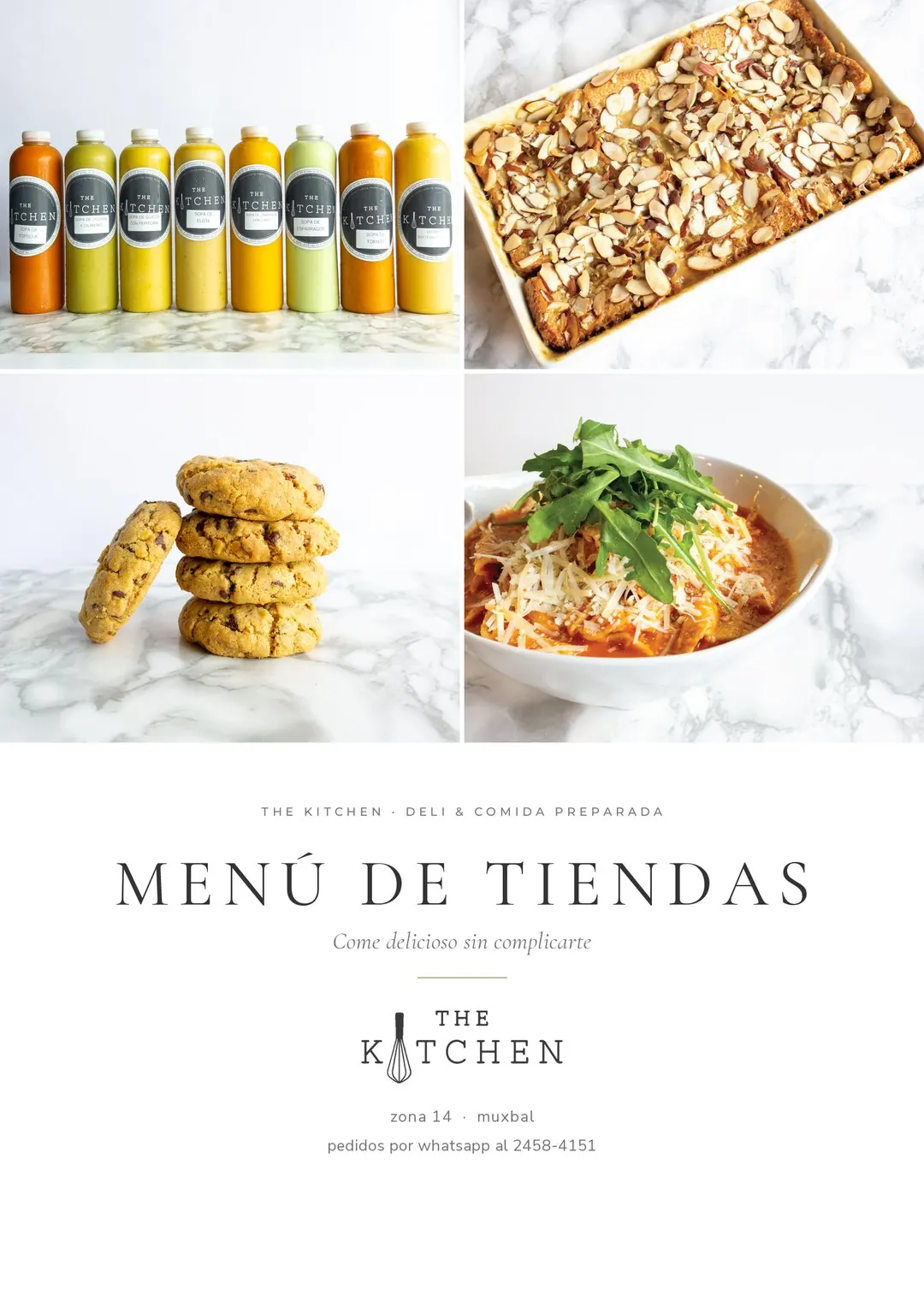 Menú The Kitchen, página 1