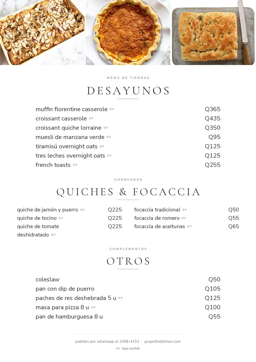Menú The Kitchen, página 6